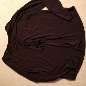 Gap laced back l/s dk grey exercise top